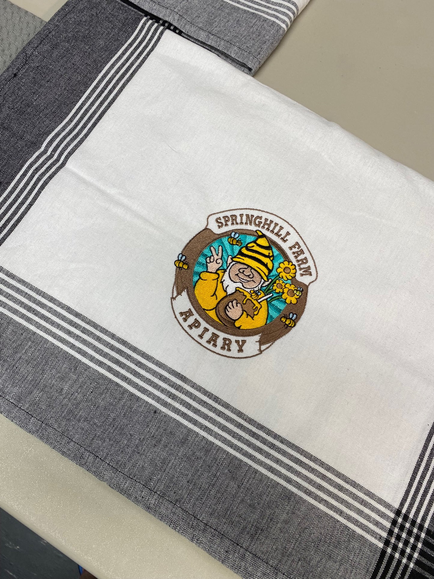 Kitchen Hand Towel With Springhill Farm & Apiary Logo!