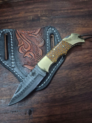Pocket Knife Back Lock Ladder Pattern