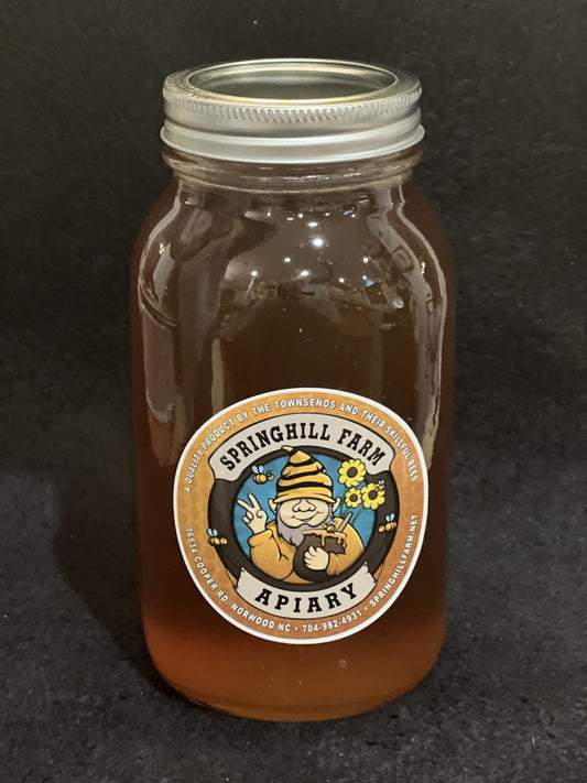 Natural Raw unfiltered Honey (Quart or Approximately 2.5 Pounds of Honey)