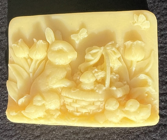 Skin Care - 3 oz Two Rabbits and Rabbit with Basket Lemon/Lavender Body Butter Lotion Bars