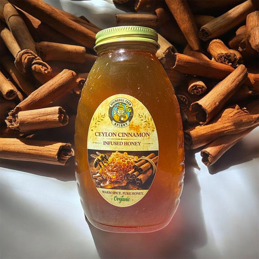 Honey Natural Ceylon Cinnamon Infused Honey (approximately 1 pint)