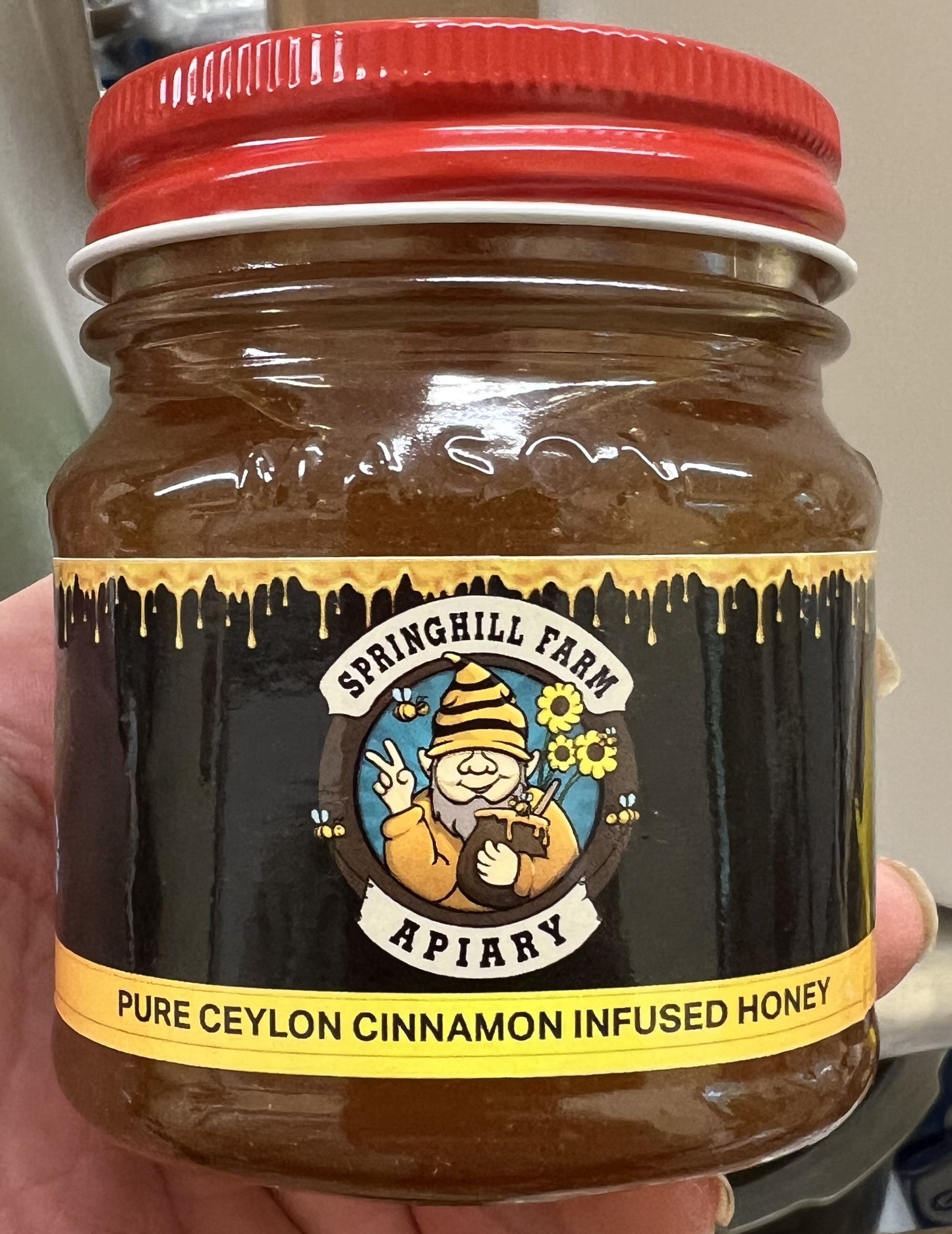 Honey Natural Ceylon Cinnamon Infused Honey (approximately 16 oz)