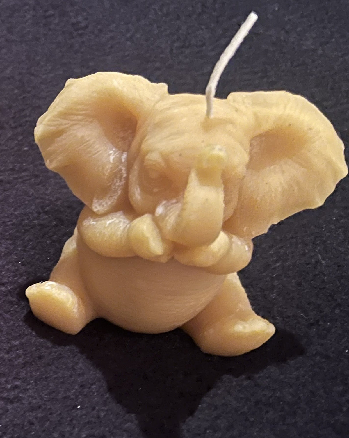 Candle - Natural Beeswax Elephant Speak No Evil Candle