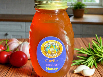 Honey Natural 1 Pint Garlic Infused
