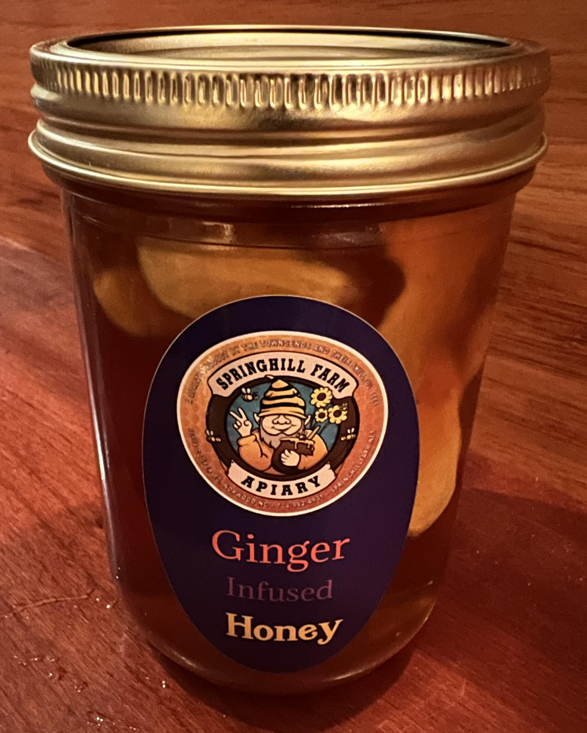Honey Natural (Pint) Ginger infused