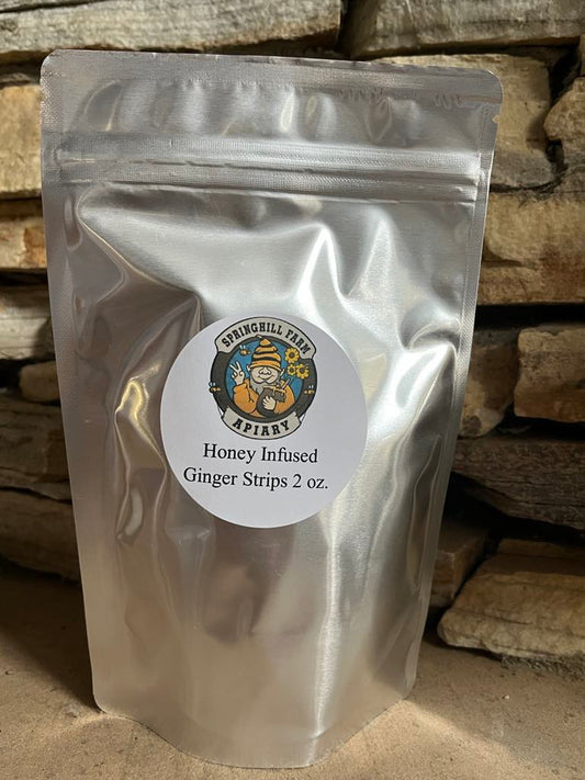 Honey Infused Ginger Strips 2 Oz Packages