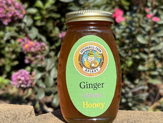 Honey Natural 1/2 pint Ginger infused