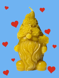 Gnome with Flower Hat Welcome Sign