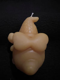 Candles - Natural Beeswax Gnome with Honey Wand