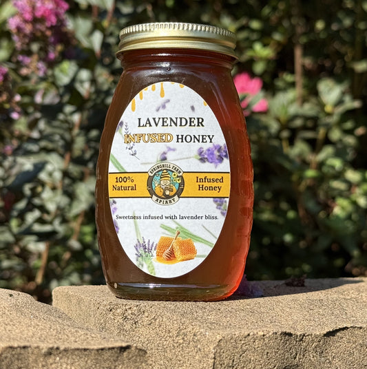 Honey Natural 1/2 pint Lavender Infused Honey