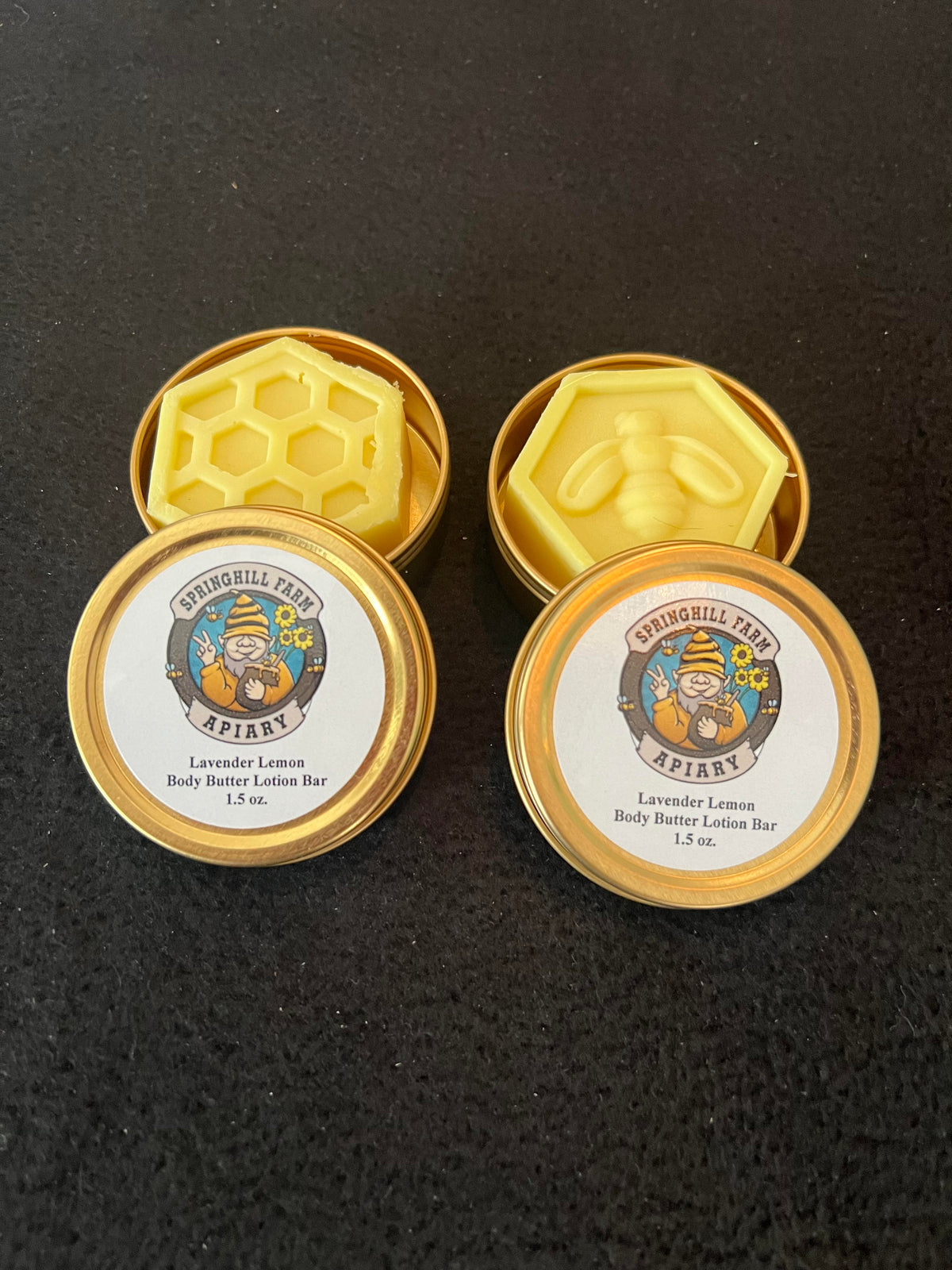 Skin Care -  2 oz Lemon/Lavender Body Butter Lotion Bars in Tin container with screw on lid