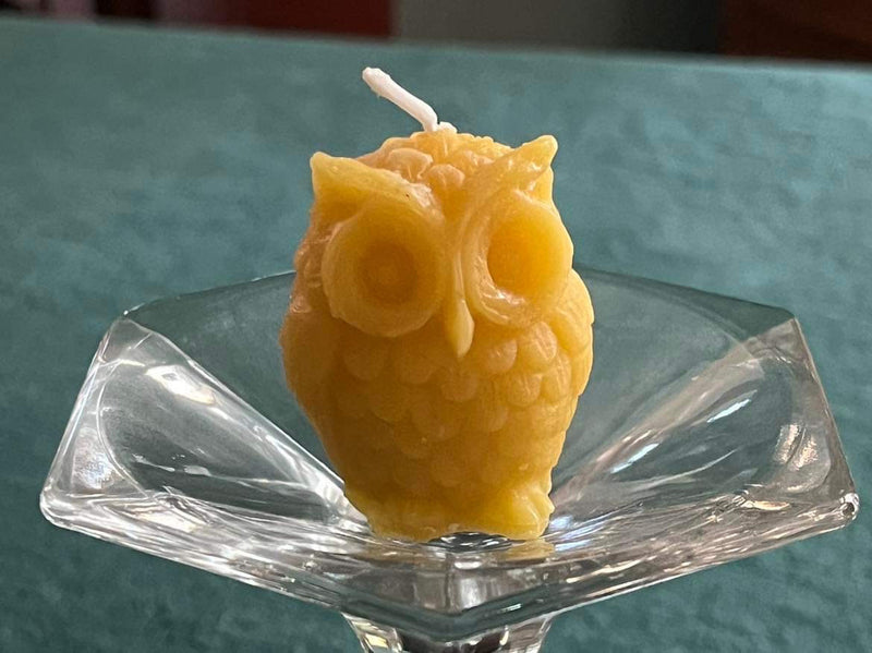 Candles - Beeswax Owl candle