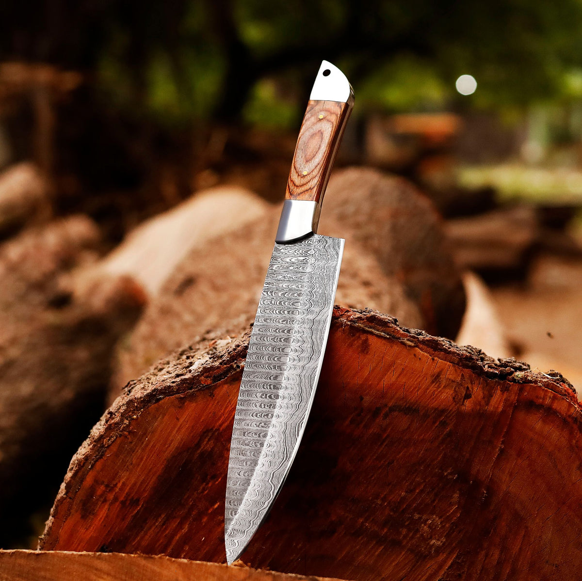 Blade Smith - The Damascus Steel Ladder pattern Chef knife