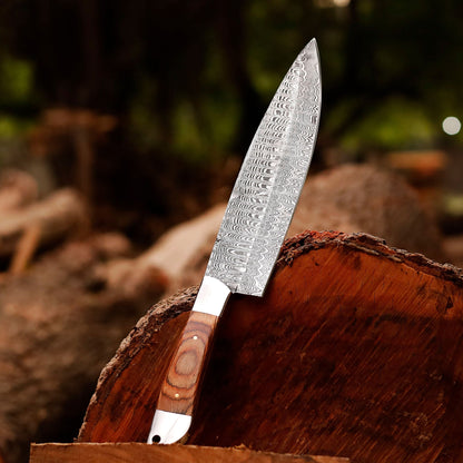 Blade Smith - The Damascus Steel Ladder pattern Chef knife