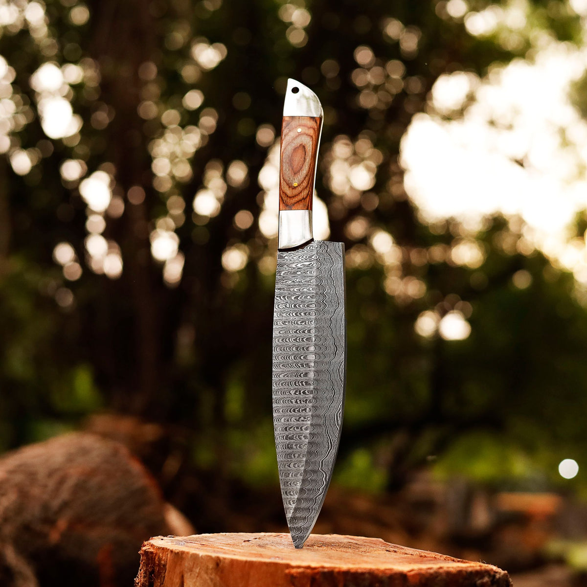 Blade Smith - The Damascus Steel Ladder pattern Chef knife