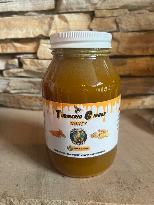Honey Natural (1 Quart) Turmeric/Ginger Honey