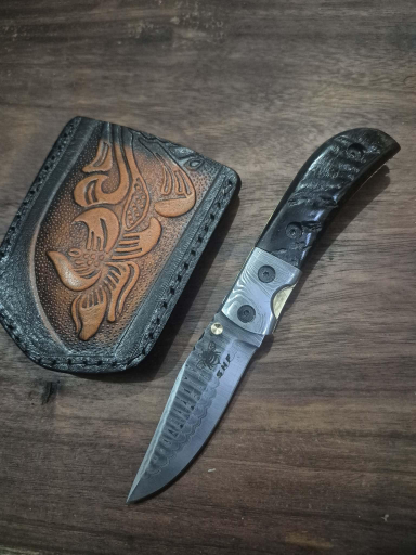 Pocket Knife Under Lock  Ram Horn Length-6.75