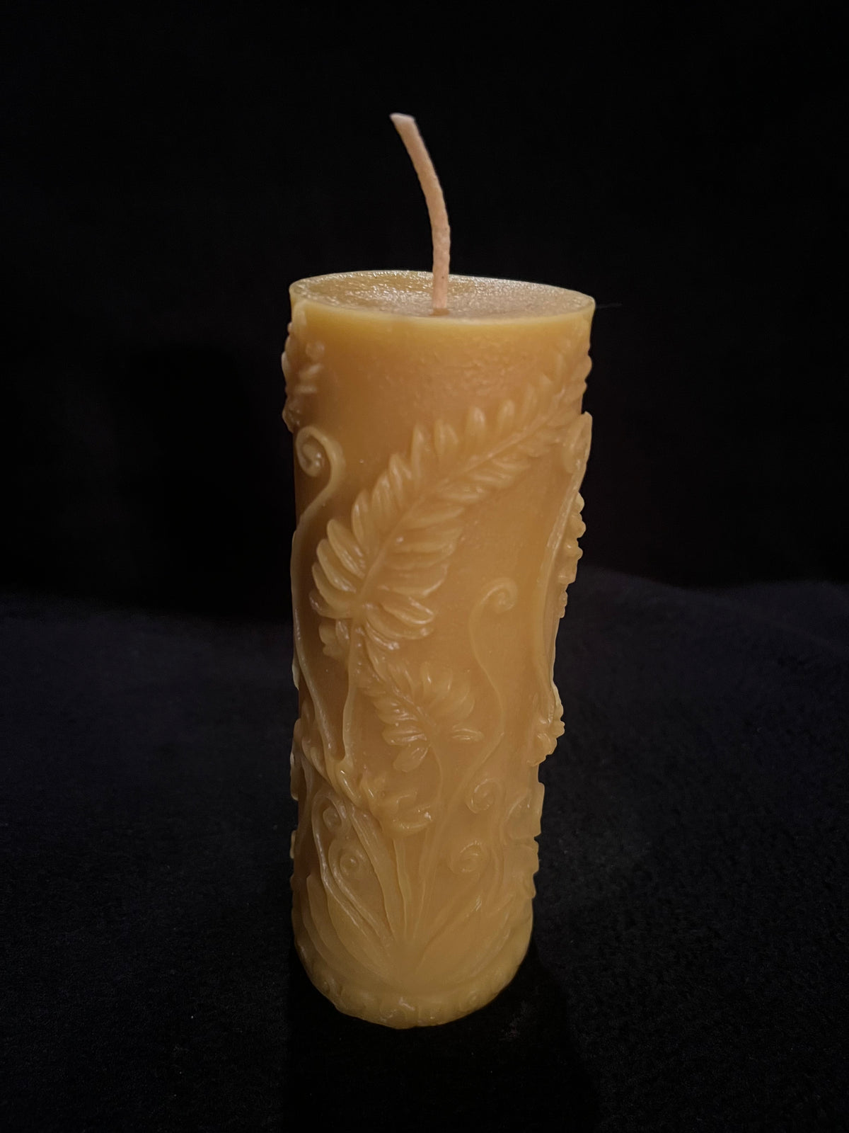 Candle - Natural Beeswax Vine Pillar Candle
