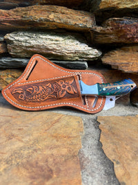 9 Damascus Steel Hunting Knife