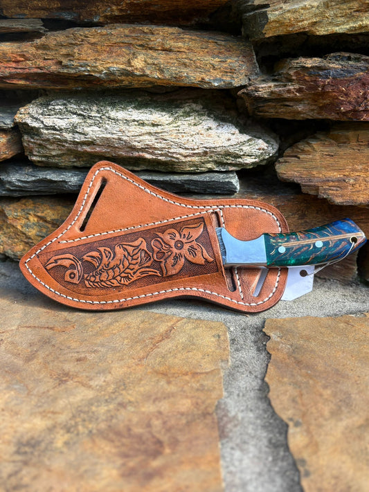 9 Damascus Steel Hunting Knife