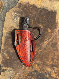 High Carbon Steel EDC/Skinning Knife Buffalo Horn Handle