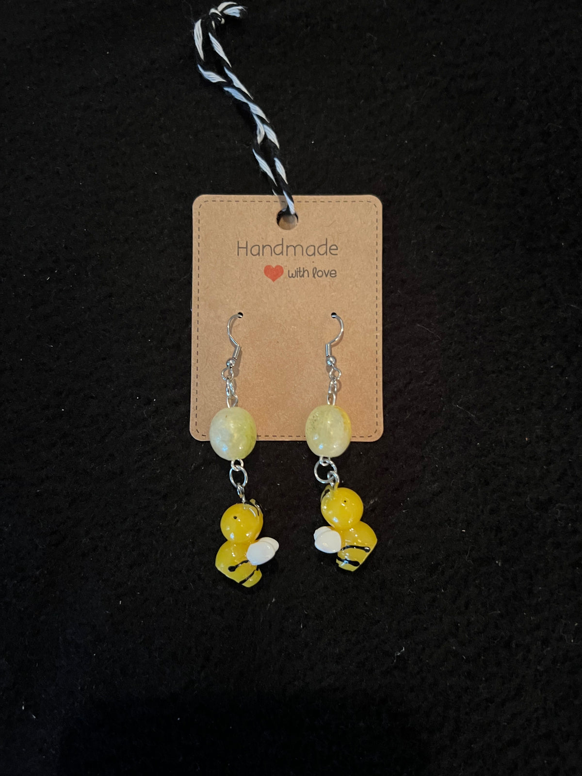 Jewlery - Yellow Bees with Yellow Beads