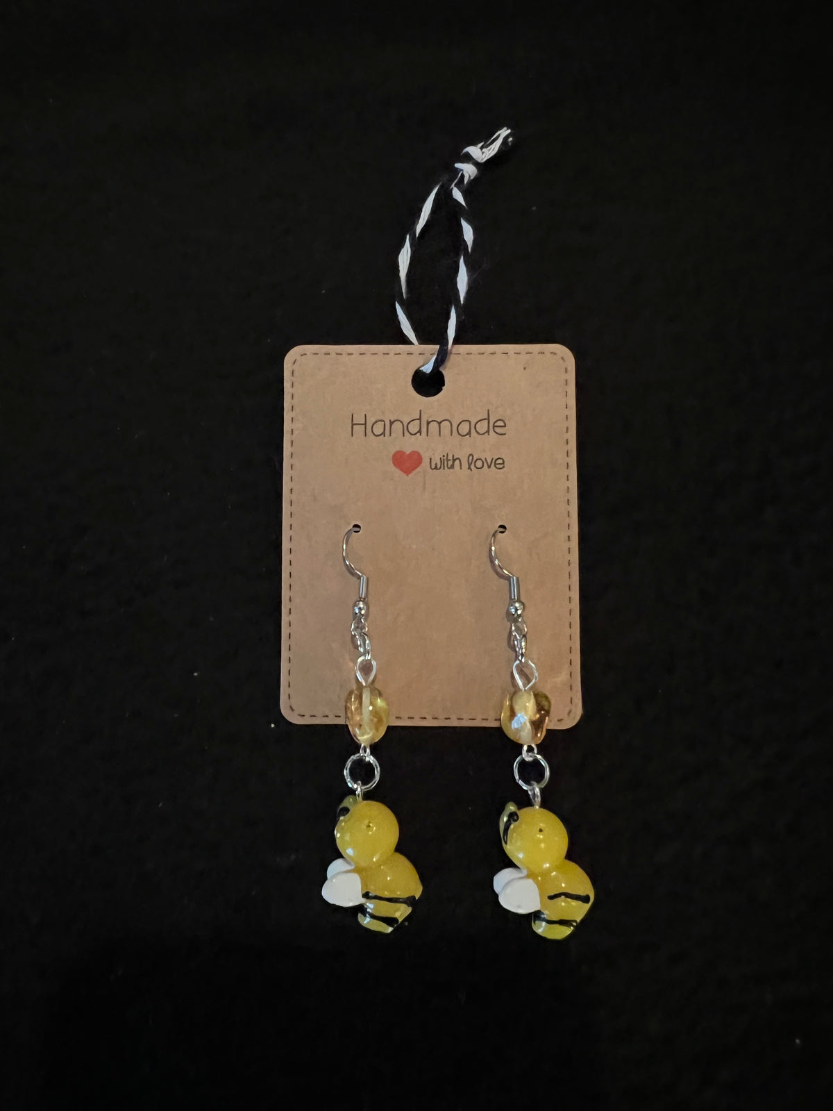 Jewelry - Yellow Bee with Translucent Gold Bead