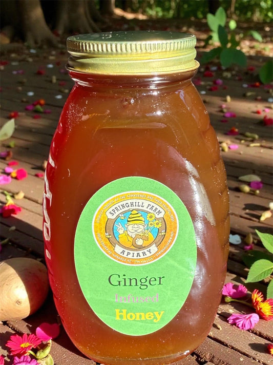 Honey Natural 1 Pint Ginger infused