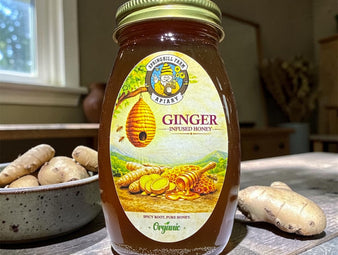 Honey Natural 1/2 pint Ginger infused