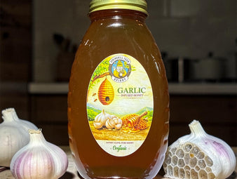 Honey Natural 1 Pint Garlic Infused