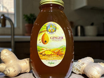 Honey Natural 1 Pint Ginger infused