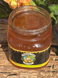 Honey Natural Madagascar Bourbon Vanilla Bean Infused Honey (Approxamently 14 Oz)