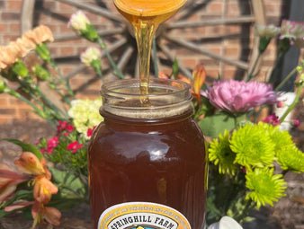 Natural Raw unfiltered Honey (Quart or Approximately 2.5 Pounds of Honey)