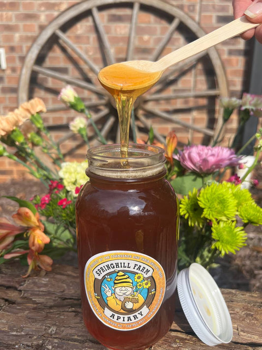 Natural Raw unfiltered Honey (Quart or Approximately 2.5 Pounds of Honey)