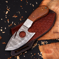 Blade Smith - Gut Hook Knife with Honeycomb Handle