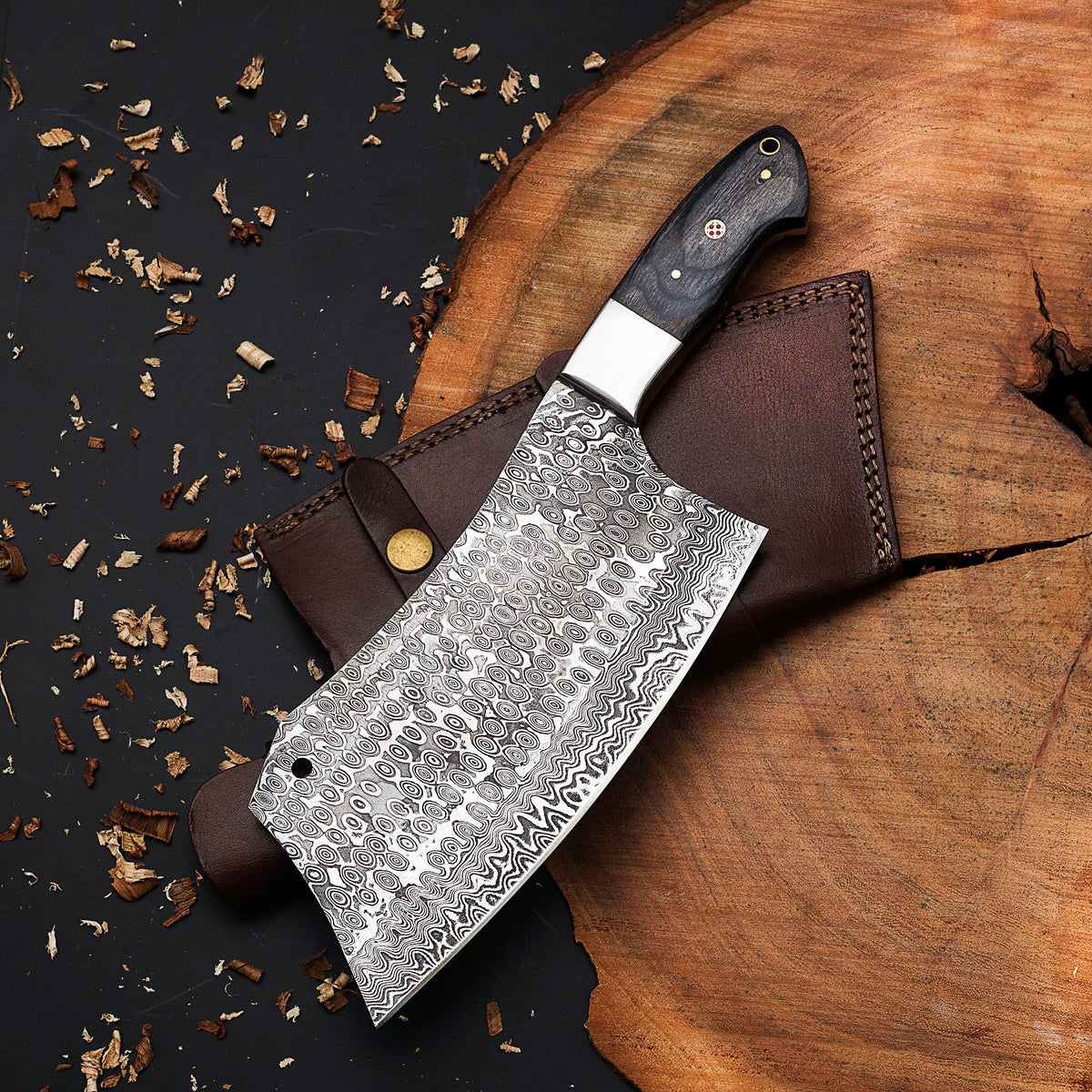 Blade Smith - Hand Forged Damascus Steel Cleaver