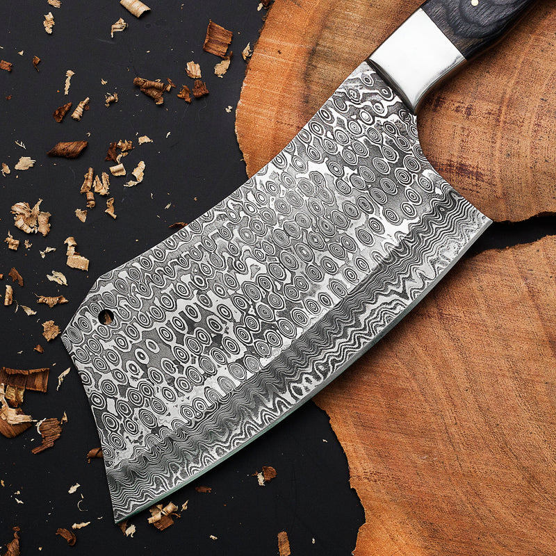 Blade Smith - Hand Forged Damascus Steel Cleaver
