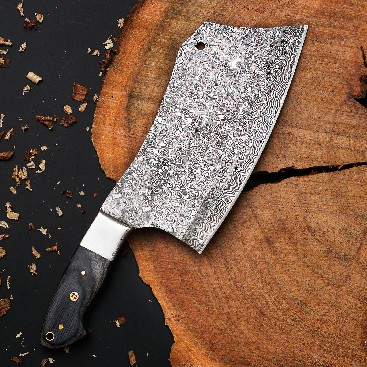 Blade Smith - Hand Forged Damascus Steel Cleaver