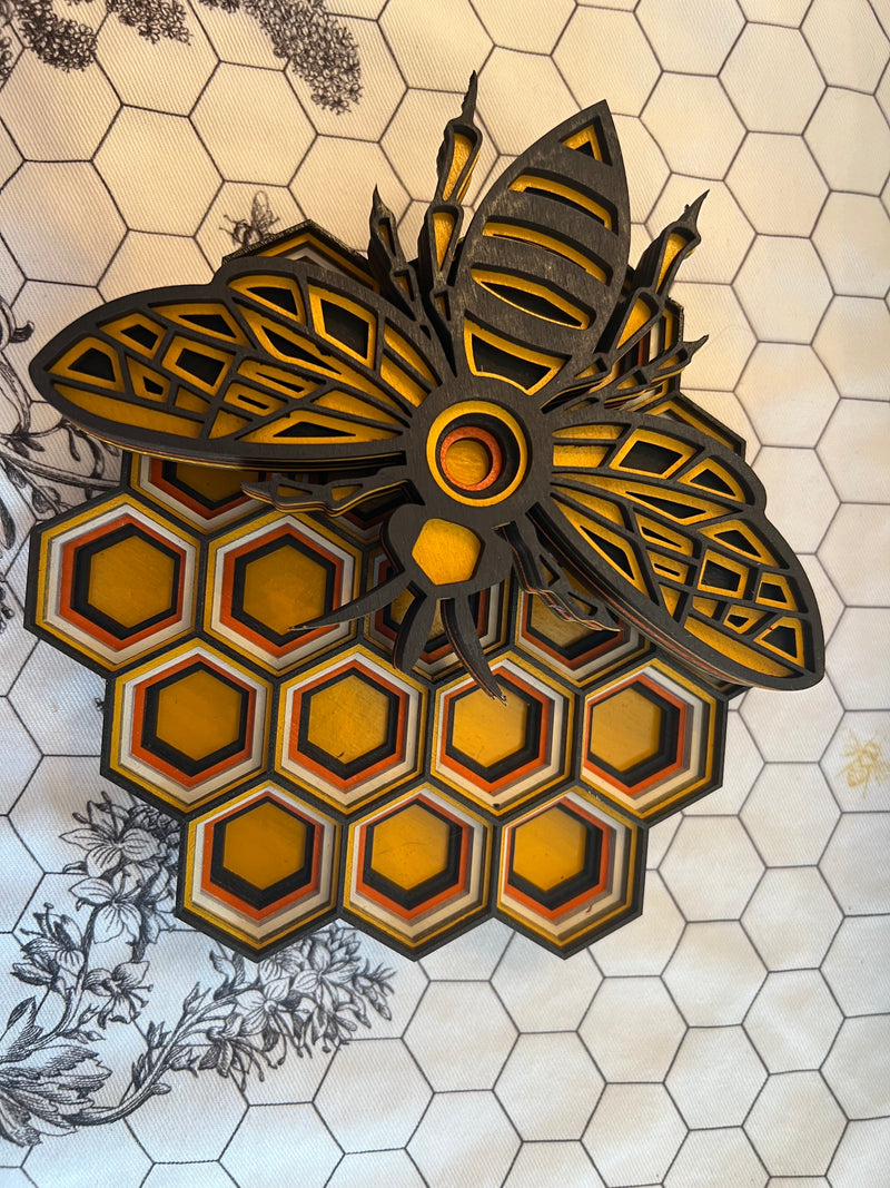CDA Innovations - Layered Honey Bee On Comb