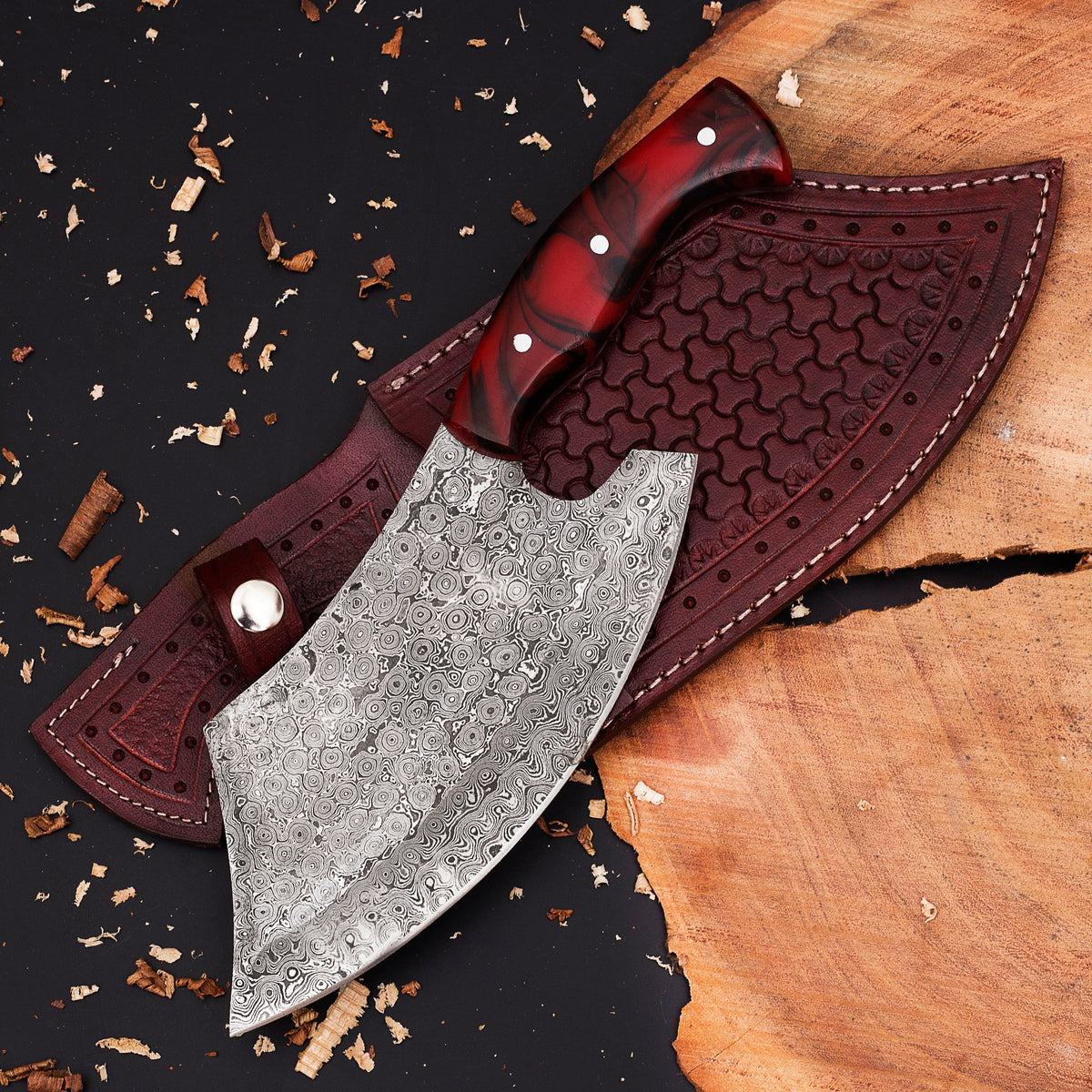 Blade Smith - Raindrop Pattern Cleaver